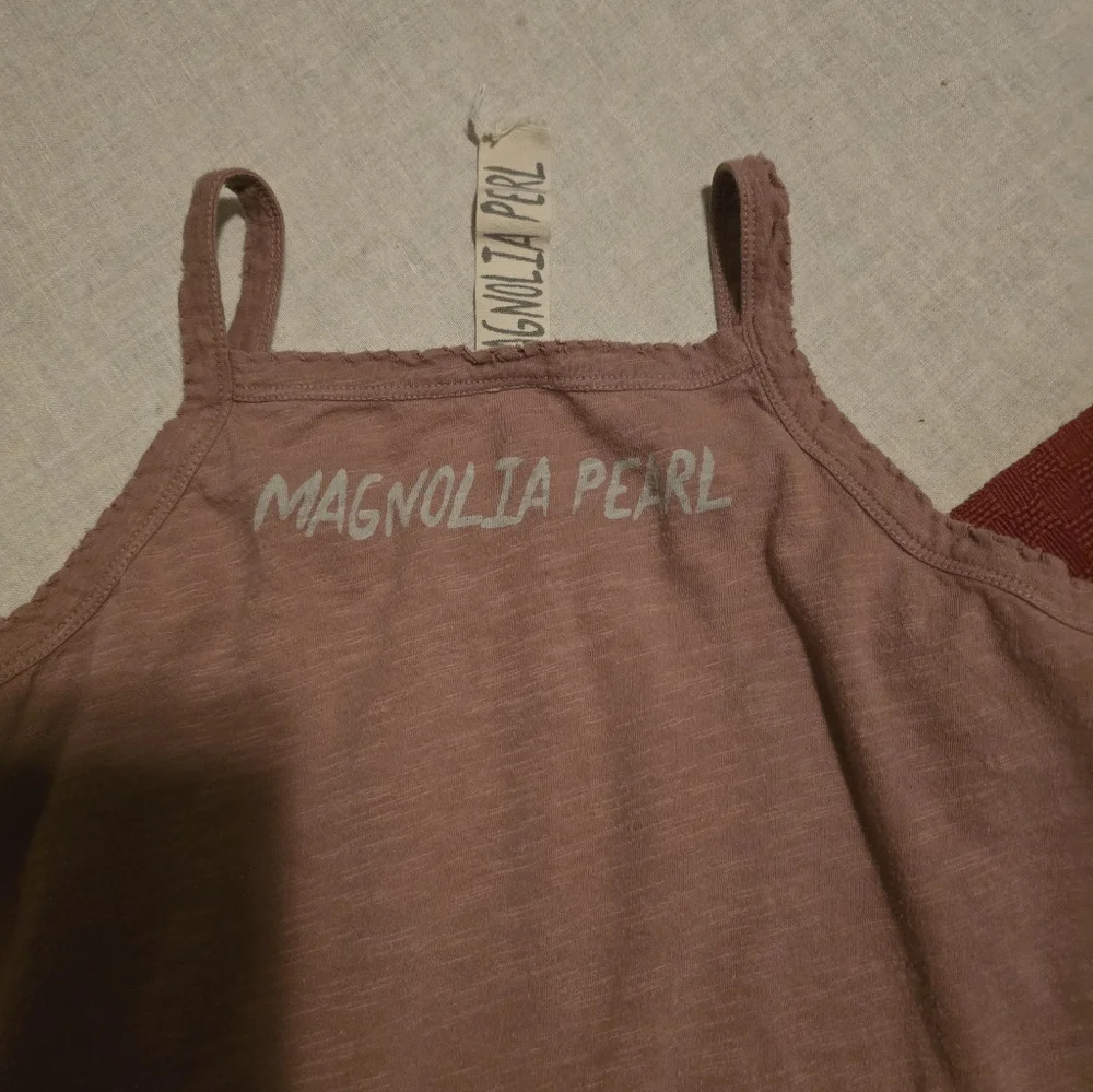 Magnolia Pearl Women's Pink Star Tank Top - Picture 3 of 4